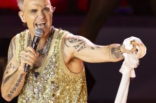 La pop star britannique Robbie Williams n'aime apparemment pas les ronds-points (archives).